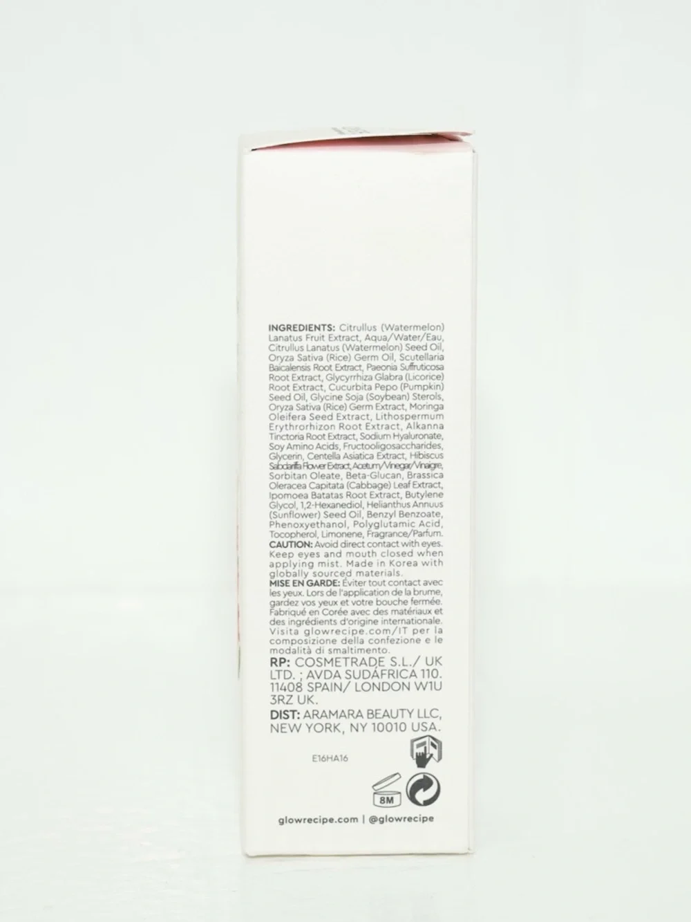 GLOW RECIPE WATERMELON GLOW ULTRA-FINE MIST 2.53 oz.‎ NEW!